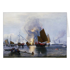 Destruir los Juncos de Guerra Chinos 1843