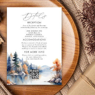 Detalle de invitación de boda de Adviento de Pinos