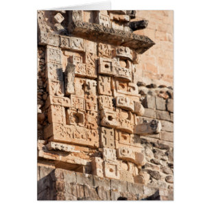 Detalle De La Pirámide Magiciana, Yucatán, México