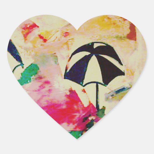 Detalle de La Playa en Pegatina a todo color (Anverso)