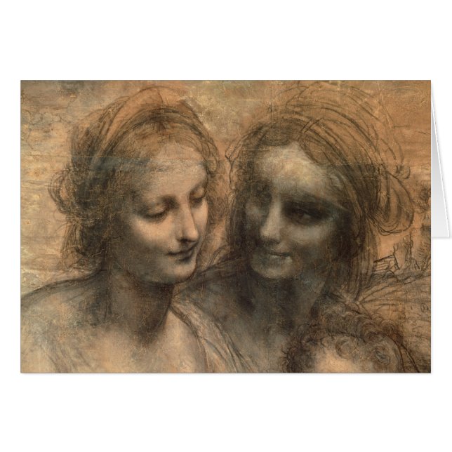 Detalle de los jefes de la Virgen y del St Anne (Anverso (Horizontal))