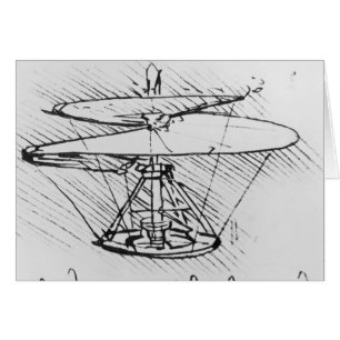 Detalle de un diseño para una máquina de vuelo,