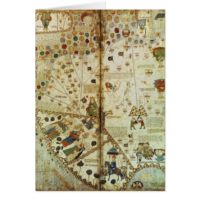 Detalle de un mapa del mundo catalán (Frente)