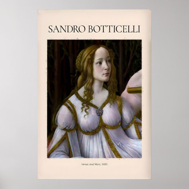 Detalle de Venus y Marte de Botticelli Impresión d (Frente)