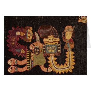 Detalle del paño del entierro, tribu de Paracas