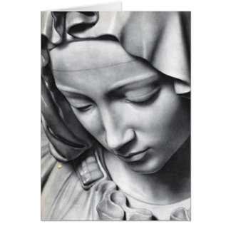 Detalle del Pieta de Miguel Ángel de la cara del