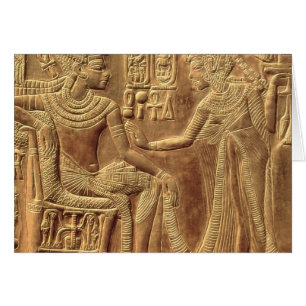 Detalle del santuario dorado de Tutankhamun
