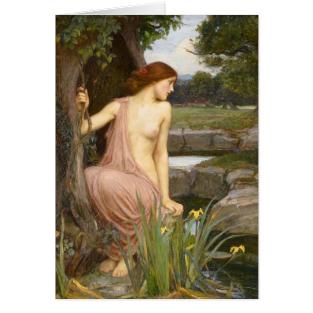 Detalle: Eco y Narciso de John Waterhouse (Frente)