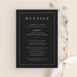 Detalles Clásicos de Boda en Blanco y Negro