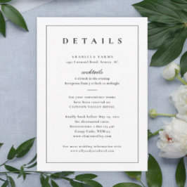 Detalles Clásicos de Boda en Blanco y Negro Inclui
