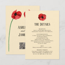 Detalles de Amapola Roja Información de Recepción 