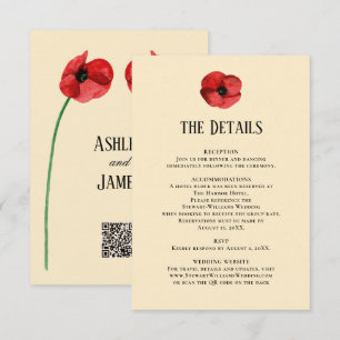 Detalles de Amapola Roja Información de Recepción