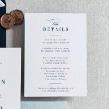 Detalles de Boda con Caligrafía Elegante