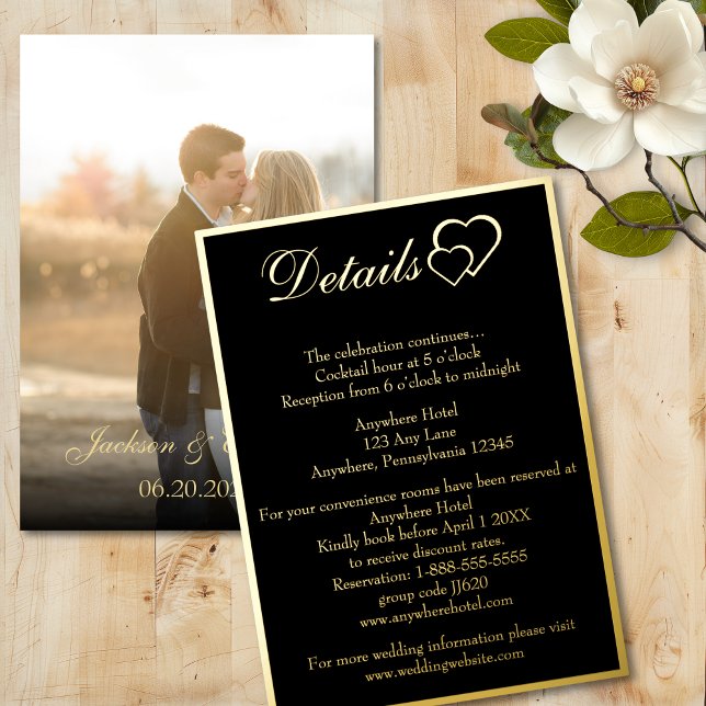 Detalles de Boda Modernos en Tarjeta de Enclosure  (Subido por el creador)