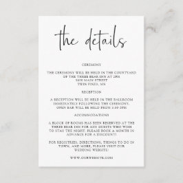 Detalles de Boda Rústica Tarjeta de Invitación Ins