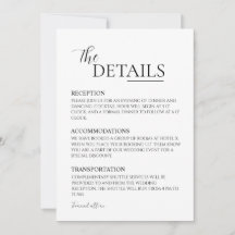 Detalles de Invitación de Boda Minimalista