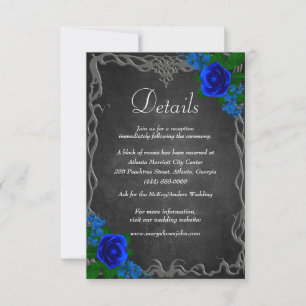 Detalles de la boda de otoño del Royal Blue Rosa C