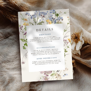 Detalles de la boda de plantilla de boda de flores
