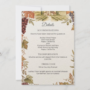 Detalles de la boda en el viñedo de Napa Valley 