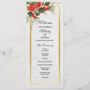 Detalles de la Ceremonia de Boda Menú de Navidad R