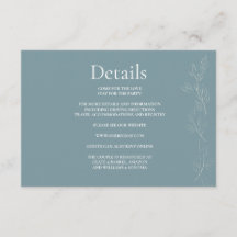 Detalles de la elegante tarjeta de cierre de hoja