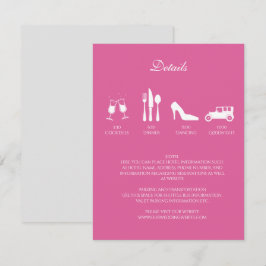 Detalles de la invitación de boda de peonías