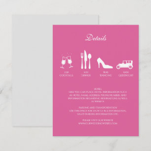 Detalles de la invitación de boda de peonías