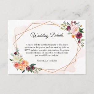 Detalles de la moderna recepción romántica de boda