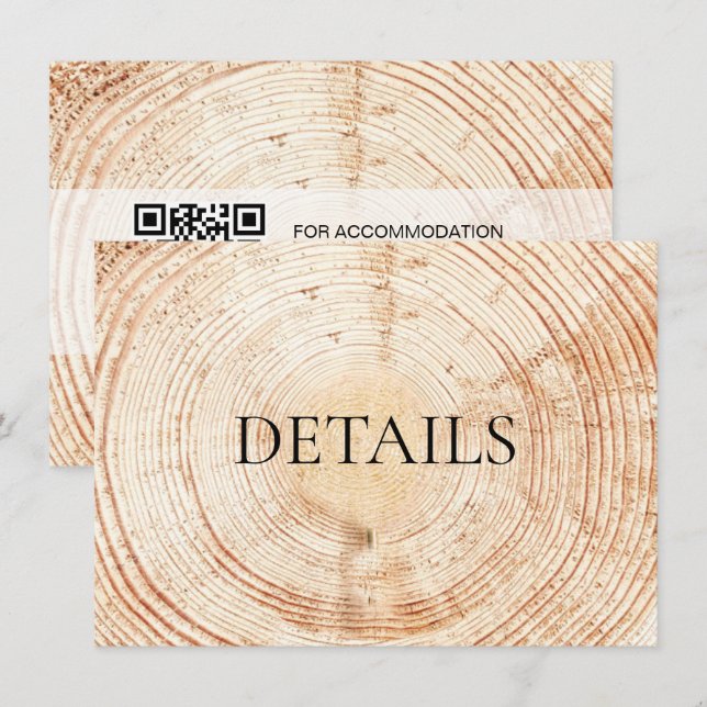 Detalles de la plantilla de código QR Boda de made (Anverso / Reverso)