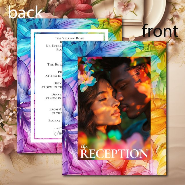 DETALLES DE LA recepción Bloom etéreo (Reception DETAILS Ethereal Bloom Enclosure Card)