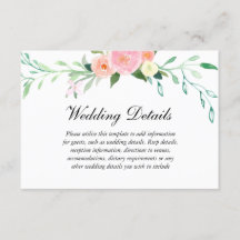 Detalles de la recepción de boda con acuarela de f
