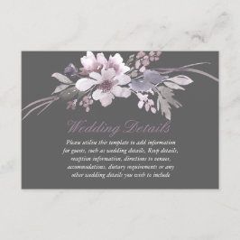 Detalles de la recepción de boda floral elegante d