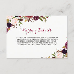 Detalles de la recepción de boda floral roja de Bo