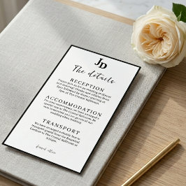 Detalles de la Recepción de Boda Minimalista Infor