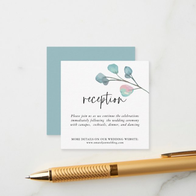 Detalles de la recepción de bodas de eucalipto MIN (Anverso/Reverso In Situ)