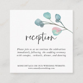 Detalles de la recepción de bodas de eucalipto MIN