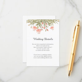 Detalles de la recepción de la boda acuarela Flora