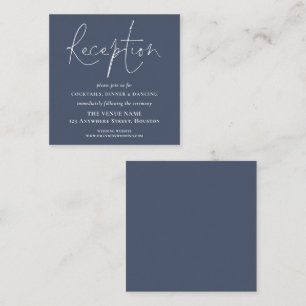 Detalles de la recepción de la boda azul de la Mar