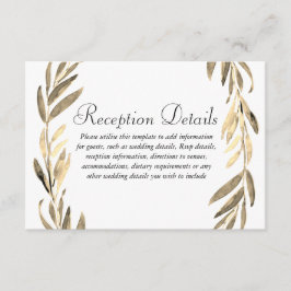 Detalles de la recepción de la boda de la guirnald