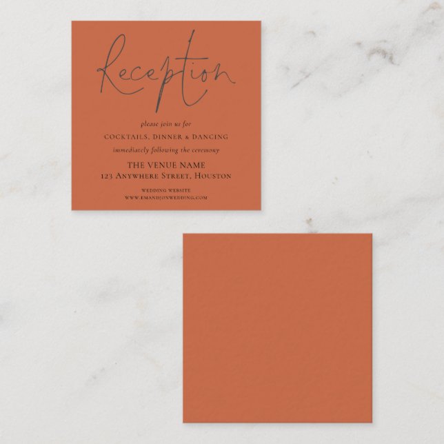 Detalles de la recepción de la escritura MINI Terr (Anverso / Reverso)