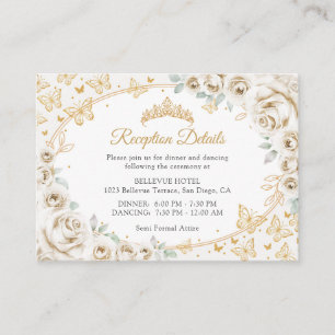 Detalles de la recepción de Quinceañera con crema 