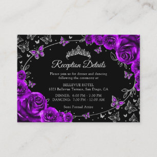 Detalles de la recepción de Quinceañera con plata 