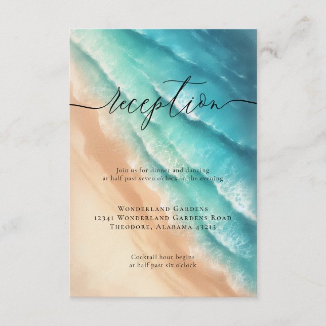 Detalles de la recepción de Sun Beach Ocean Blue W (Anverso)