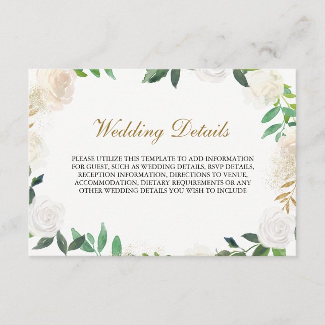 Detalles de la recepción de Wreath Wedding Gold Wa (Anverso)