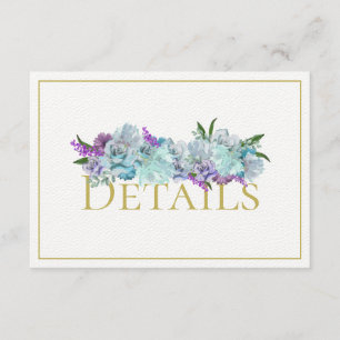Detalles de la recepción del Boda Blue Bouquet ver