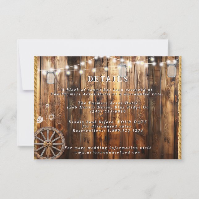 Detalles de la Rueda del Vagón Occidental Mason Ja (Anverso)