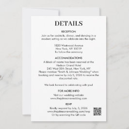 Detalles de la Tarjeta de Aviso de Fecha de Boda M
