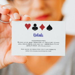 Detalles de la tarjeta de casino Blue Las Vegas pa