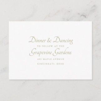 Detalles de Recepción con Letra Elegante
