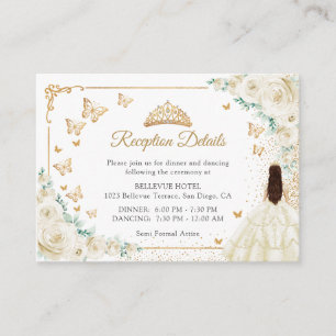 Detalles de Recepción de Quinceañera en Champagne